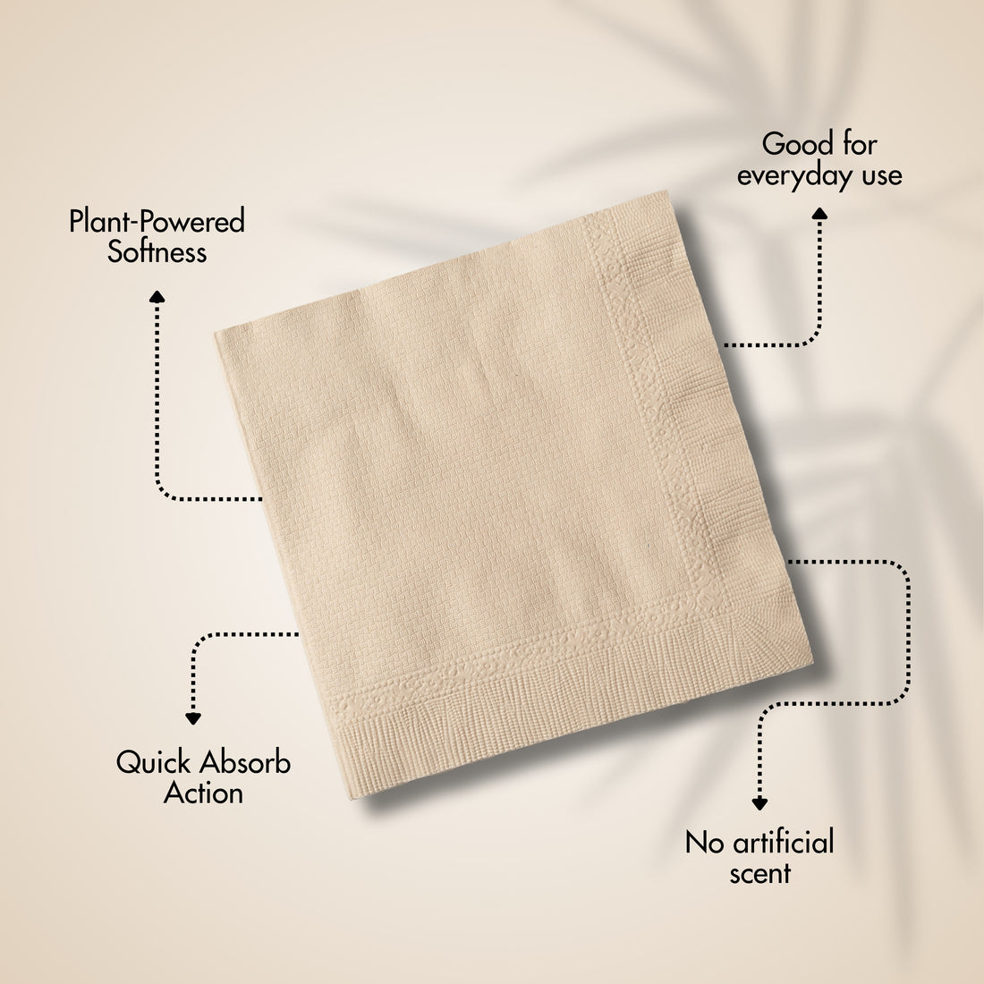 Bamboo Tissue Napkins Large - 50 Sheets