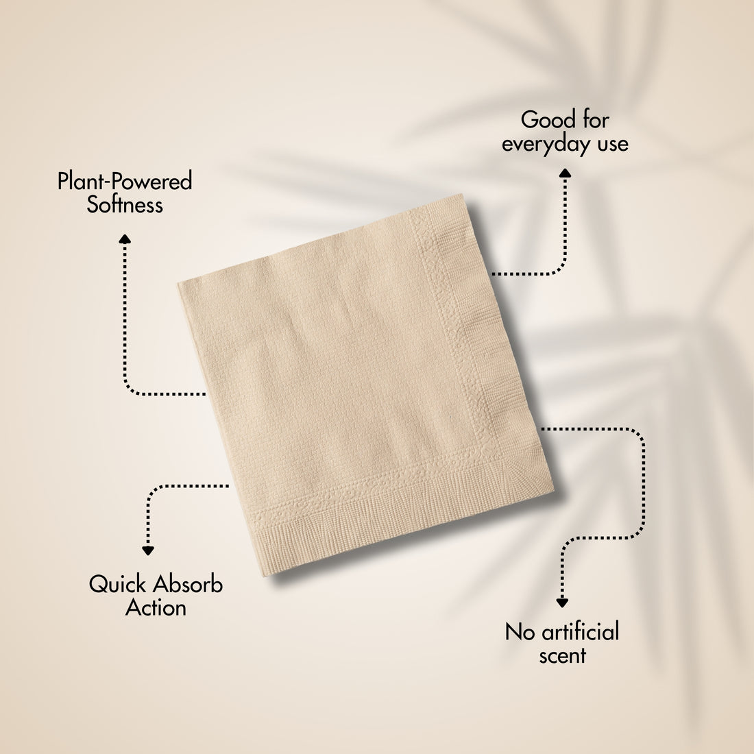 Bamboo Tissue Napkins Regular - 50 Sheets