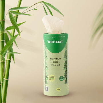 Bamboo Facial Tissue Car Canister - 75 Pulls