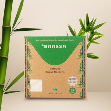 Bamboo Tissue Napkins Large - 50 Sheets