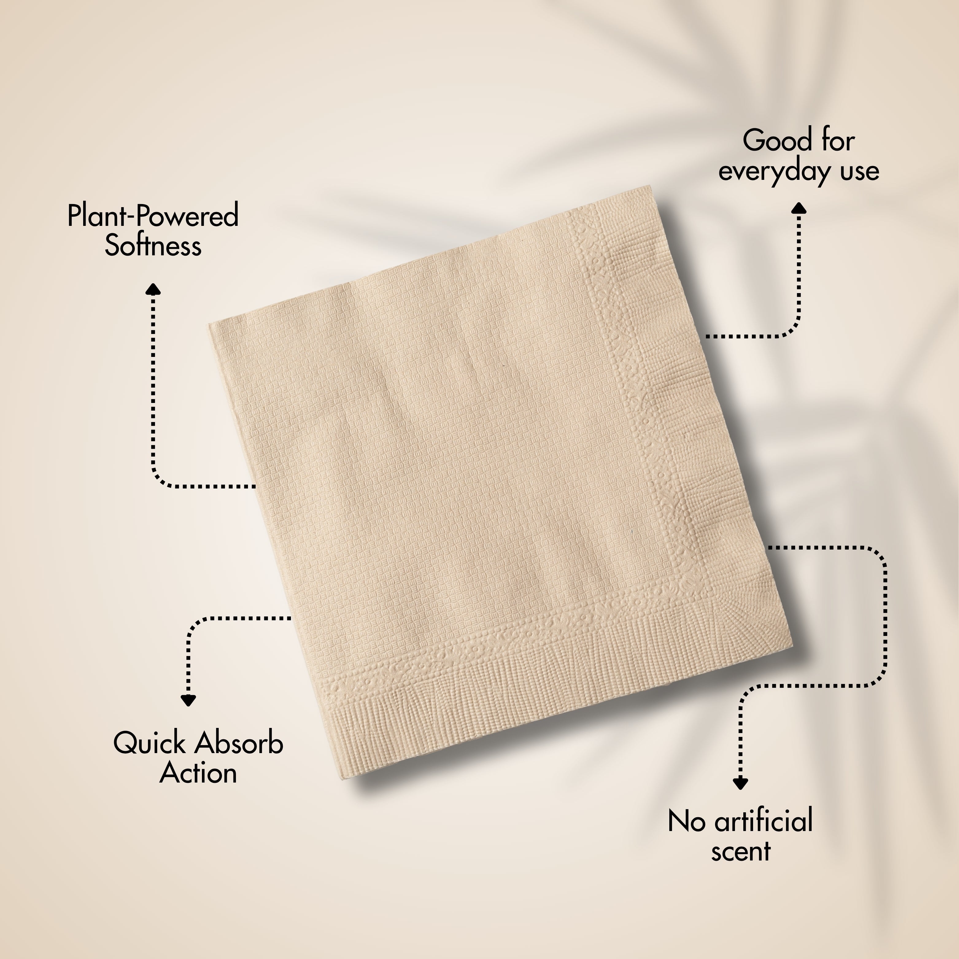 Bamboo Tissue Napkins Large - 50 Sheets