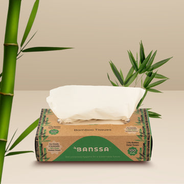 Bamboo Facial Tissue Box - 100 Pulls