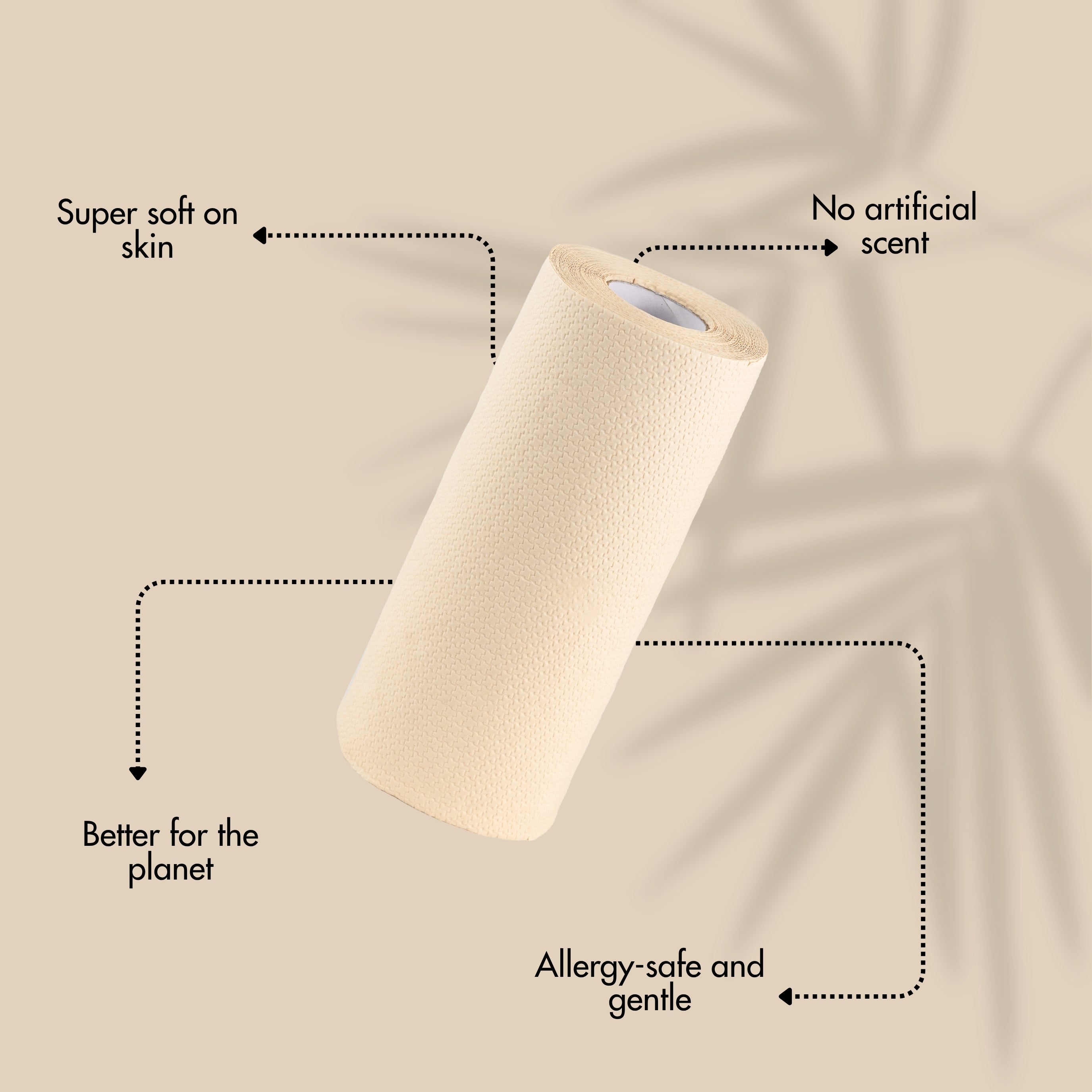 Bamboo Tissue Kitchen Towels - 100 Sheets | Pack of 2