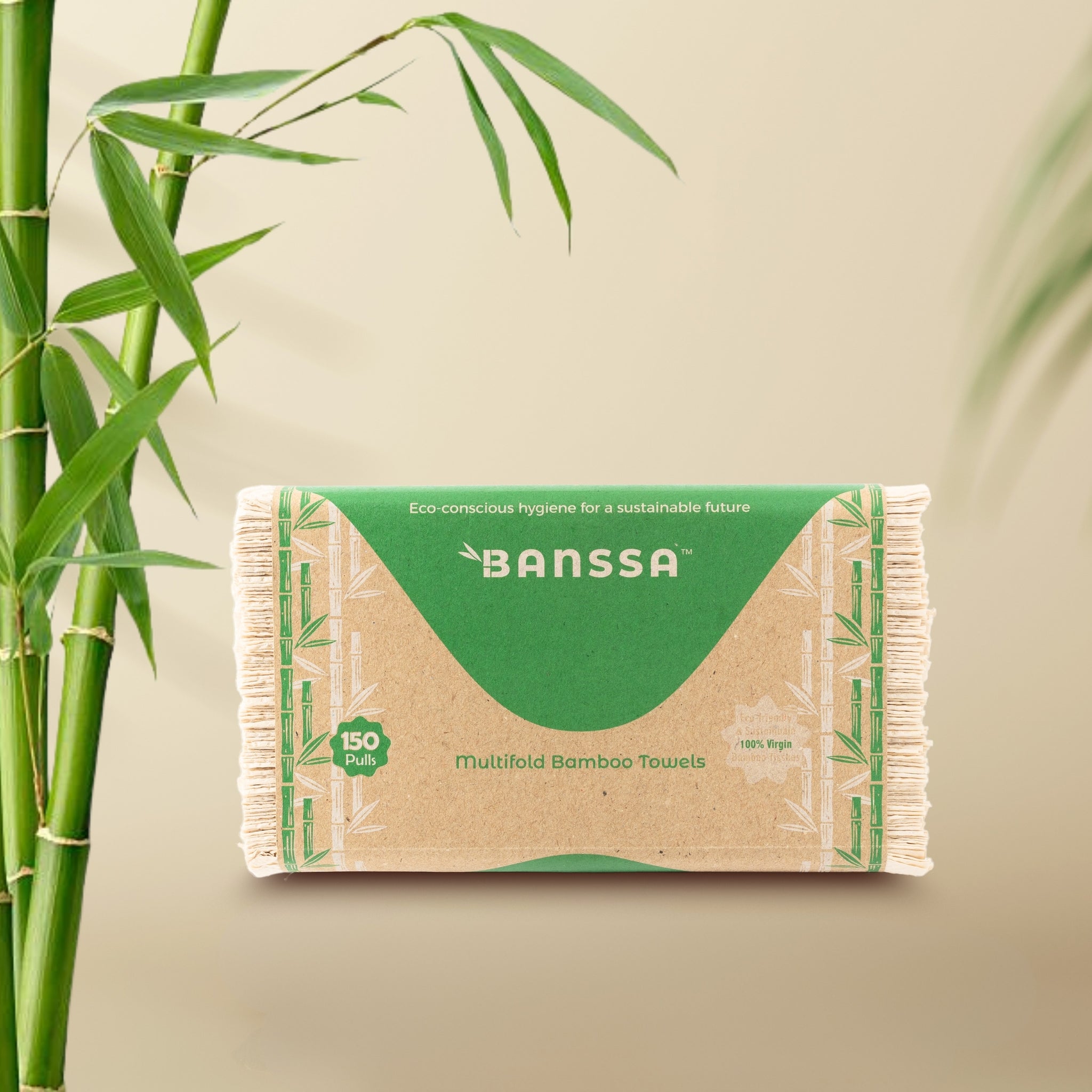 Bamboo Multi-Fold Tissue Napkins - 150 Sheets | Box of 20