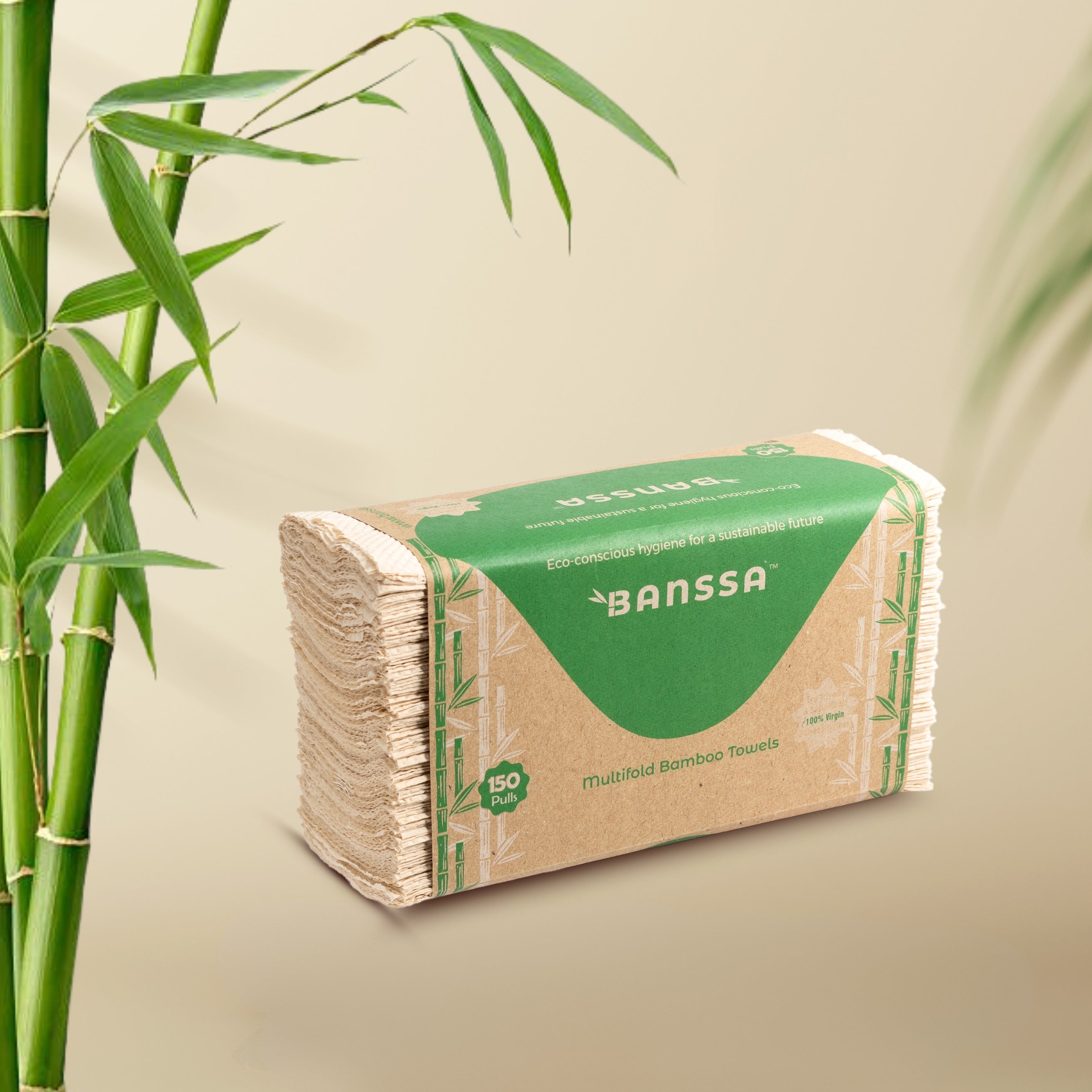 Bamboo Multi-Fold Tissue Napkins - 150 Sheets | Box of 20