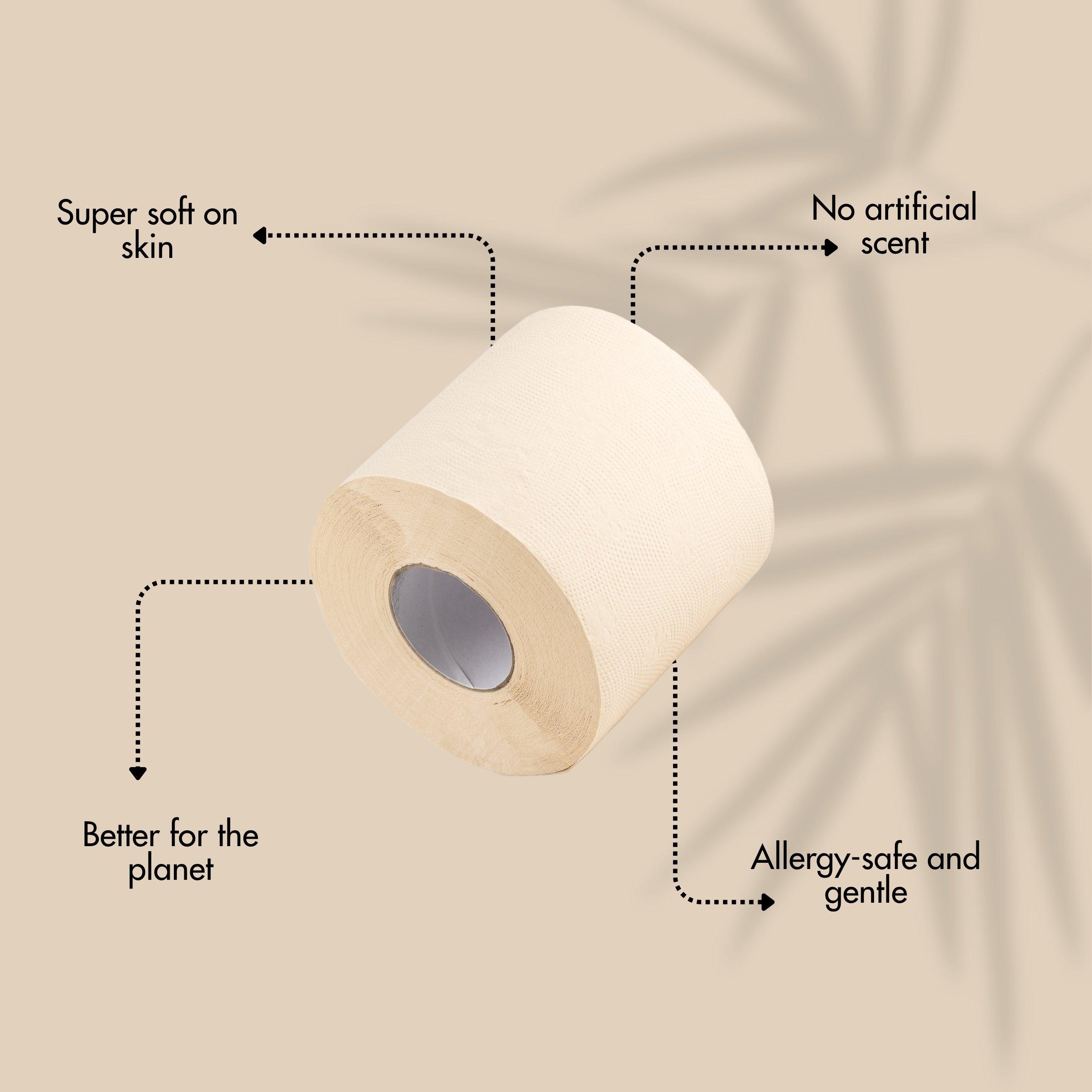Bamboo Tissue Toilet Rolls - 330 Pulls | Pack of 4